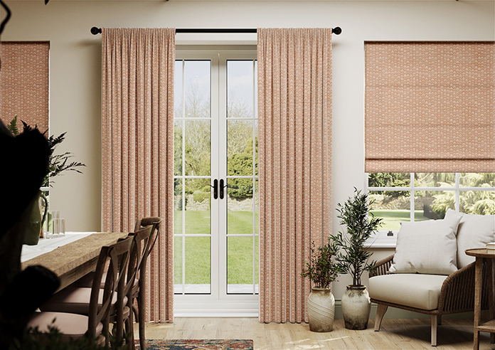 Rolling Hills Velvet, Apricot - Made to Measure Curtains - Image 3